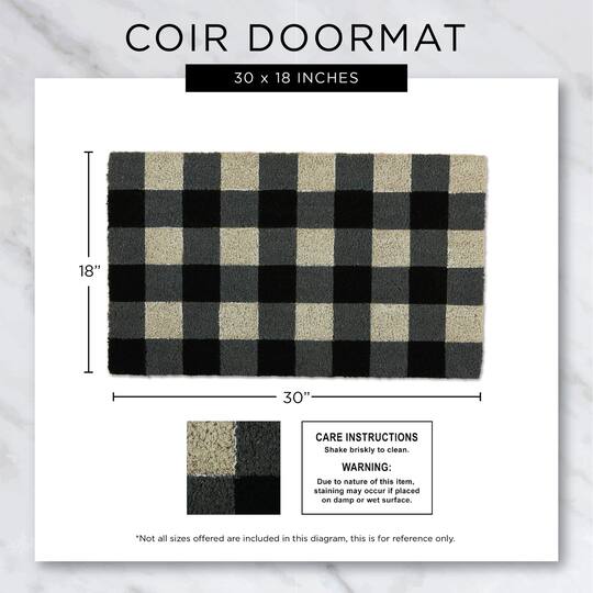 DII® J&M Home Sweet Home Vinyl Back Coir Doormat